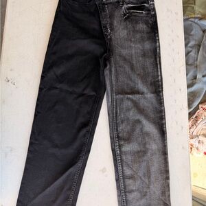 Women's Black and Gray Jeans